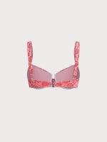 Red Rose Textured Underwire Bikini Top - Image 7