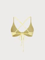 Yellow Bloom Textured Bikini Top - Image 9
