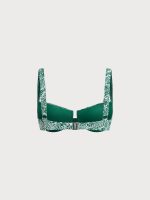 Green Textured Underwire Bikini Top - Image 6
