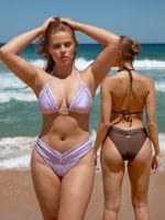 Purple Ruched Bikini Top - Image 6