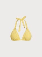 Yellow Tie O-Ring Bikini Top - Image 7