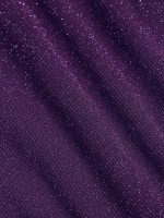 Purple Ruched Drawstring Plus Size One-Piece Swimsuit - Image 9
