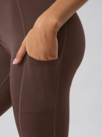 Coffee Natural Waisted Leggings 25" - Image 3