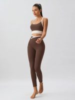 Coffee Natural Waisted Leggings 25" - Image 4