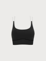 Black X Cross Lycra® Sports Bra - Medium Support - Image 6
