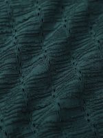 Dark Green Textured Cover up Skirt - Image 9