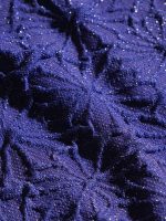 Navy Textured U-shape Backless One-Piece Swimsuit - Image 10