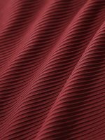 Wine Red Contrast Gleam One-Piece Swimsuit - Image 10
