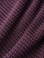 Purple Textured V Neck Plus Size One-Piece Swimsuit - Image 8
