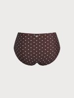 Brown Polka Dot Plus Size Bikini Bottom - Image 7