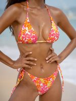 Floral Print Tie Bikini Bottom - Image 3