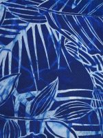 Blue Leaf Print Strappy Bikini Top - Image 11