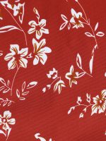 Red Floral Print One-Piece Swimsuit - Image 8