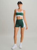 Green Contrast Twist Sports Bra - Image 5