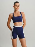 Navy Racerback Sports Bra - Image 4
