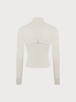 Cream Cropped Sports Jacket - Image 10