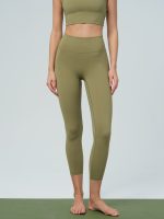 Green Gold Cut Out Leggings 24" - Image 2