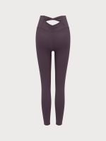 Purple Cut Out Leggings 24" - Image 7