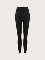 Black Cut Out Leggings 24" - Image 9