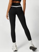 Black High Waisted Pockets Leggings 26" - Image 2