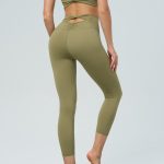 Green Gold Cut Out Leggings 24"