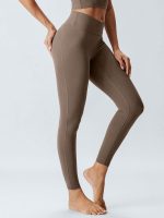 Coffee V-Waist Leggings 24" - Image 2