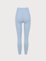 Light Blue Natural Waisted Leggings 25" - Image 13
