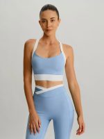 Light Blue Natural Waisted Leggings 25" - Image 9