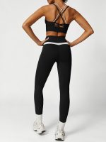 Black High Waisted Pockets Leggings 26" - Image 4