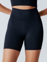 Black Cut Out Shorts 5" - Image 2