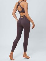 Purple Twist X-Cross Sports Bra - Light Support - Image 2