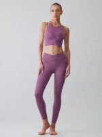 Purple Round Neck Sports Bra - Light Support - Image 4