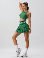 Green Round Neck Tank Top - Light Support - Image 5