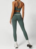 Sage Green X Cross Sports Bra - Light Support - Image 4