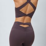 Purple Twist X-Cross Sports Bra - Light Support