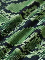 Green Snake Print Reversible Triangle Bikini Top - Image 10