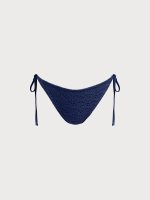 Blue Crochet Tie Bikini Bottom - Image 5