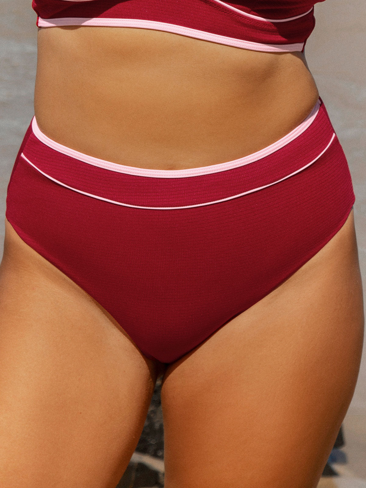women-knitted-polyester-bikini-bottoms-red-sustainable-plus_size_bikinis-r4rr8c Red Contrast Plus Size Bikini Bottom - Image 1