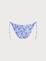 Blue Contrast Print Bikini Bottom - Image 7