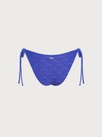Royal Blue Crochet Tie Bikini Bottom - Image 7