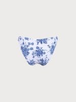 Blue Floral Full Coverage Bikini Bottom - Image 11