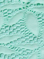 Cyan Textured High Cut Bikini Bottom - Image 8