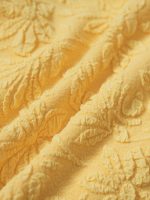 Yellow Textured Floral O-Ring Bikini Bottom - Image 10