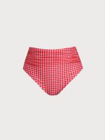 Red Gingham Plus Size Tankini Bottom - Image 7