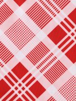 Red Plaid Layered Plus Size Tankini Top - Image 7