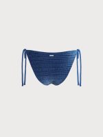 Blue Gradient Textured Bikini Bottom - Image 8