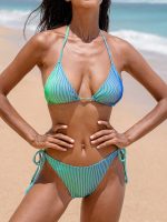 Green Gradient Tie Bikini Bottom - Image 3
