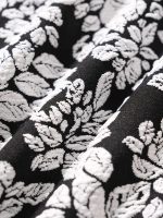 Black Floral Petal-Print Plus Size Bikini Bottom - Image 8