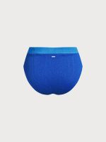 Blue High-Waist Plus Size Bikini Bottom - Image 7