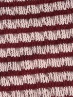 Wine Red Stripe Plus Size Bikini Bottom - Image 7
